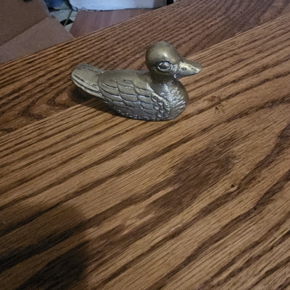 Vintage Brass Duck Figurine - Picture 3 of 4